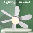 thumbnail image 4 of Ventilador Techo Con Rosca Miniventilador LED E27 Extensor 30W 15 75 Pulgadas, 4 of 9