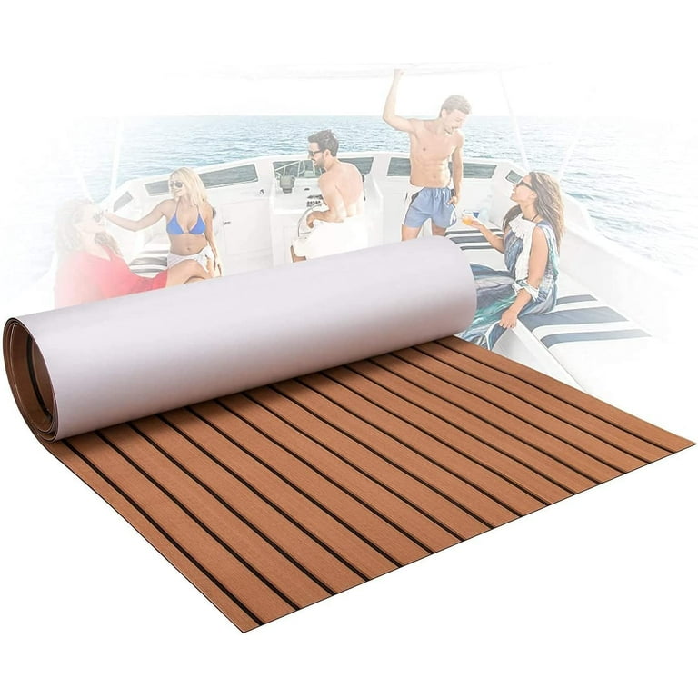 2400*450*6mm Eva Foam Faux Teak Boat Flooring Carpet Blanket Sea Deck Sheet  Yacht Flooring Anti Skid Waterproof Damping Pads - AliExpress