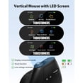 thumbnail image 3 of Mouse vertical ergonómico inalámbrico Transformers con pantalla LED, 3 of 9