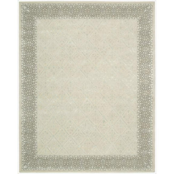 Nourison Symphony Hand-tufted Area Rug Brown 7'6" x 9'6" Contains Latex 8' x 10' Indoor,Handmade Grey Rectangle