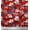 Lipstick Red, variant on Soimoi Cotton Duck Fabric Leaves & Floral Print Fabric by The Yard 42 Inch Wide