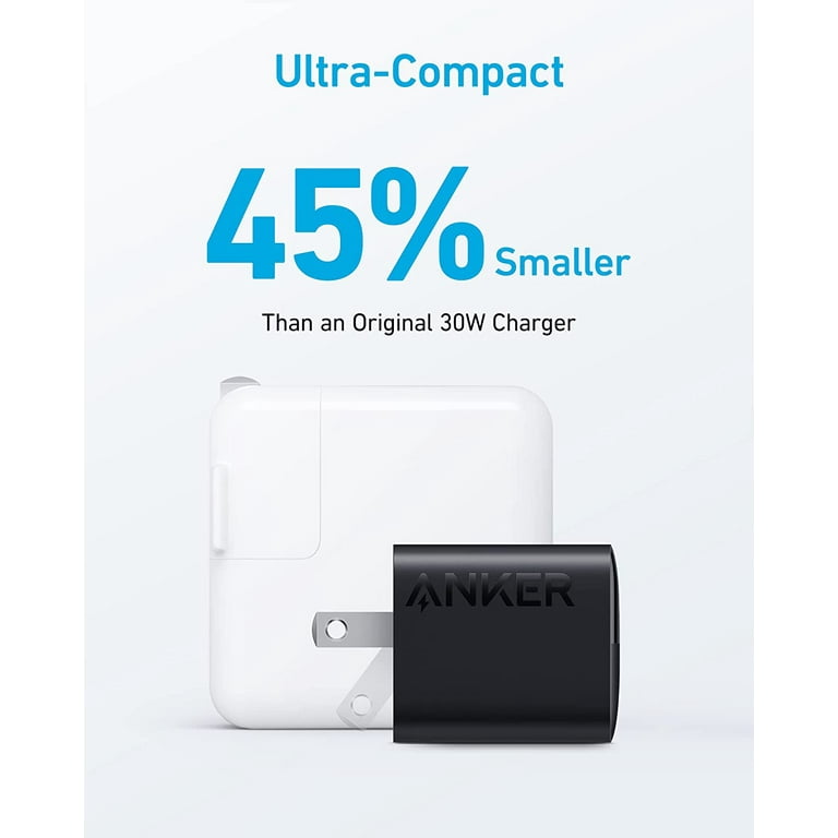 Anker USB C Charger 33W, 2 Port Compact Charger with Foldable Plug