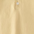 thumbnail image 6 of TOWED22 Toddler Boys Shorts Sleeve Polo Shirts Soild Color School Uniform Tops Baby Boy Summer Clothes(Beige,3-4 Y), 6 of 8