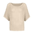 thumbnail image 5 of Crochet Knit Sweater for Women Summer Hollow Out Pullover, 5 of 6