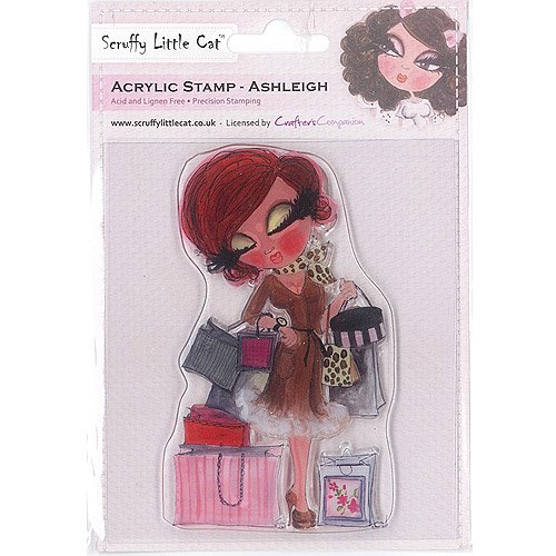 Scruffy Little Cat Clear Stamp, 4" x 4"