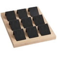 thumbnail image 2 of Portatarjetas de madera Natural Sunnimix Exhibición del titular del pendiente 9 par negro, 2 of 8