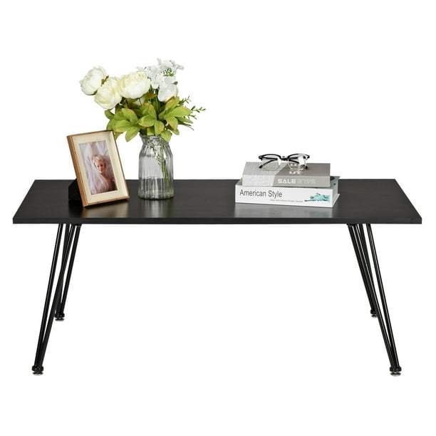 Jumper Coffee Table End Table Modern Home Coffee Table Modern Farmhouse Coffee Table Furniture Accent Table For Living Room Rustic Square Coffee Table Black Walmart Com Walmart Com