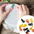 thumbnail image 4 of 12 Pieces Finger Knife Ring Embroidery Quilting Thread Cutter Thimble Sewing Accessories Handcraft DIY Tool with Blade for Cutting Yarn / Fishing Line / Weaving - Random Color, 4 of 7