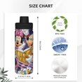 thumbnail image 4 of Botella de agua aislada deportiva de Mickey Mouse, de acero inoxidable, portátil, para exteriores, moderna, para viajes, fitness, estudiantes, talla única., 4 of 7