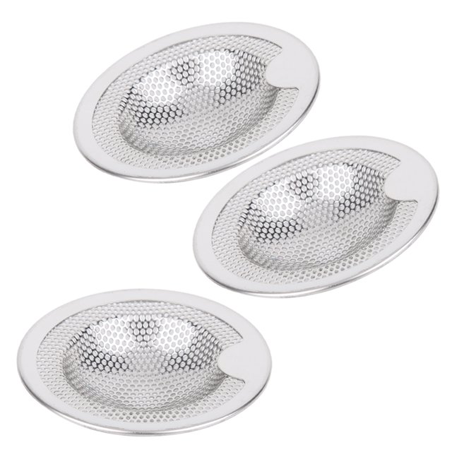 Easy to Clean Stainless Steel Anti-clogging 3Pcs Kitchen Strainer, Kitchen Filters, for Kitchen, Bathroom,Toilet L,M,S