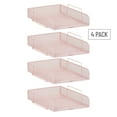 thumbnail image 6 of Mind Reader Stackable Paper Tray, Desktop Organizer, Metal 10.5"L x 13.5"W x 11.25"H, 4 Pieces., Pink, 6 of 6