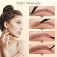thumbnail image 3 of 2 in 1 Magic Eyebrow Pencil, 2024 Upgrade 3D Waterproof Microblading Eyebrow Pencil Contouring Pen, 4-Tipped Precise Brow Pen Tattoo Pencil for Natural Makeup Last All Day (Dark Brown), 3 of 7