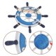thumbnail image 4 of WORGEOUS Madera 23cm Playa Barco Barco Volante Red de pesca Decoración de la pared del hogar (Azul), 4 of 8