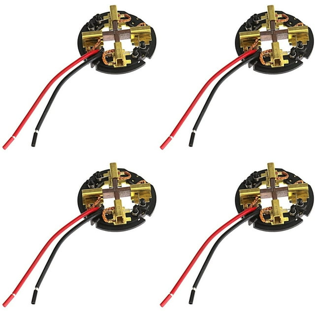 4X Reemplazo del Ensamblaje de la Tarjeta del Cepillo del Soporte del Cepillo de Carbón para Accesorios de Taladro Percutor y Destornillador de Martillo 18V