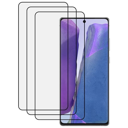 KIQ 3 Pack Regular Tempered Glass Screen Protector for Samsung Galaxy Note 20 5G (With Fingerprint Reader Function)