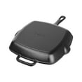 Mainstays Cast Iron Square Grill Pan 10" PreSeasoned Black