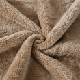 Mainstays Super Soft Brown Polyester Plush Blanket, Full/Queen 90"X90