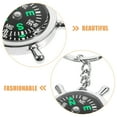 thumbnail image 2 of SHISUYAN Compass Key Ring Compass for Survival Pocket Compass Keychain Metal Compass Keychain, 2 of 8