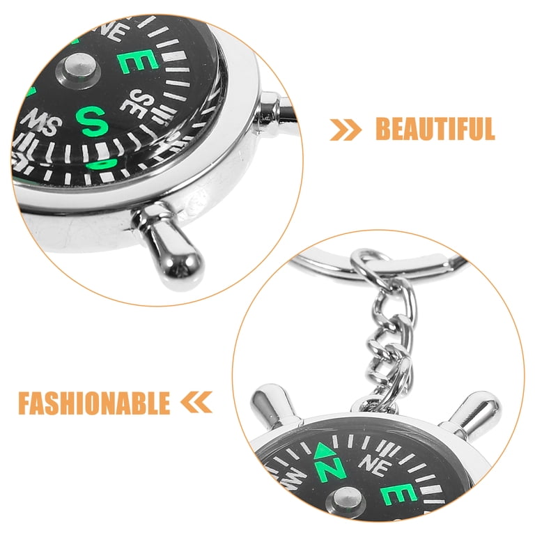 5pcs Compass for Travel Keychain Compass Keyring Compass Pocket - Main Image