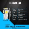thumbnail image 3 of 6Pcs T10 194 168 Led Car Bulb 6000K White Light,Upgrade 5 SMD 5050 Chipset 2825 W5W 175 158 LED Light for Map Dome Door Courtesy License Plate Side Marker Light T10 Led Car Bulb, 3 of 7