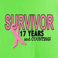 thumbnail image 3 of CafePress - Breast Cancer Survivor 17 Years Light T Shirt - Light T-Shirt - CP, 3 of 4