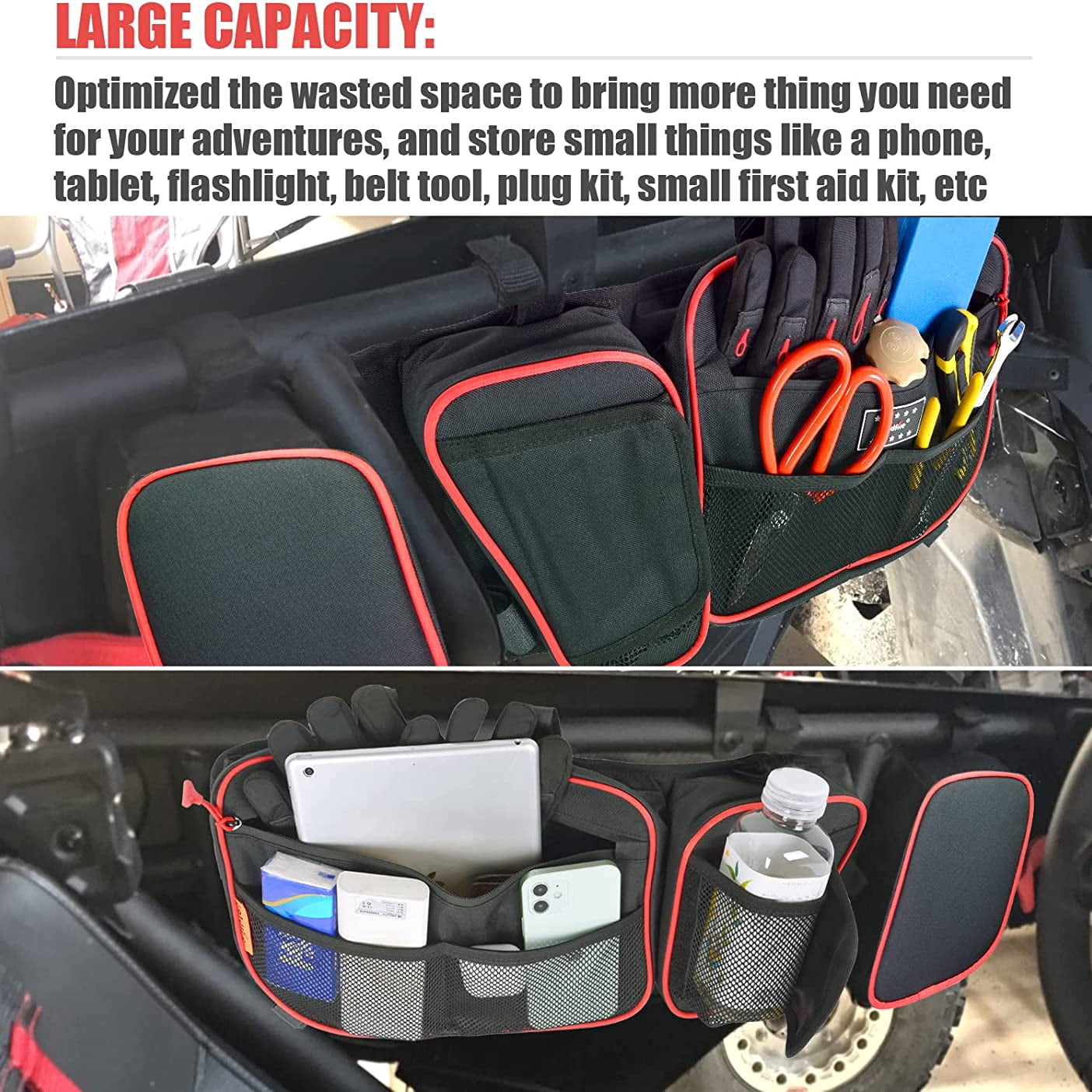 UTV Accessories Side Storage Door Bag Front Upper Door Bags Car Organizer Fits For Can Am Maverick X3 XDS Canam Max R 4x4 Turbo