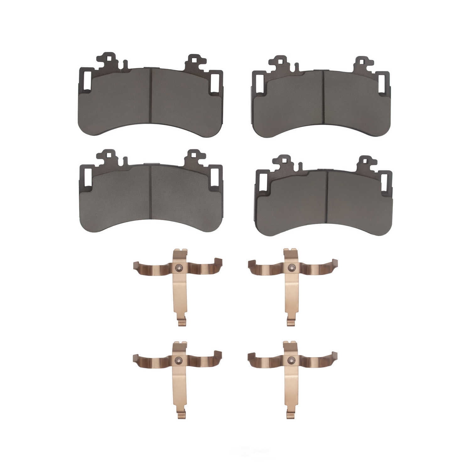 Dynamic Friction Company 1600-2453-01 DFC EURO 5000 Ceramic Brake Pads and Hardware Kit