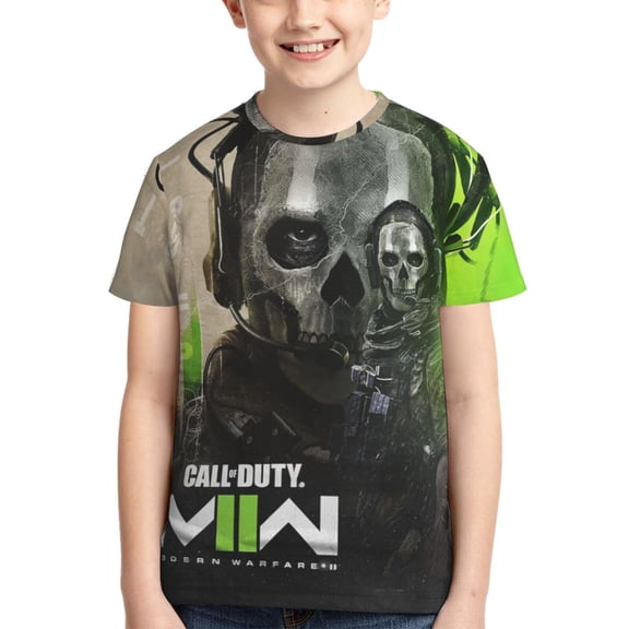 Call Of Duty Modern Warfare Teen T-shirt Shirts Youth Short Sleeve Graphic Tees