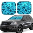 thumbnail image 2 of Bingfone World Turtle Day Windshield Sun Shade 2-Piece Foldable Car Front Window Sunshade for Most Sedans SUV Truck-Small, 2 of 7