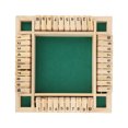 thumbnail image 3 of 4 Sided Family Math Game Wooden Board Game With 2 Dices The Box Dice Game For 3 Years Old, 3 of 8
