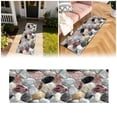 thumbnail image 2 of Corridor Entrance Stone Patterned Washable Carpet 3D Pebble Design Non- Floor Mat for Bedroom Kitchen and Bathroom, 2 of 5