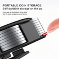 thumbnail image 4 of Coin Organizer Change Holder  Portable Pocket Coin Dispenser Case For Outdoor  Coin Sorter Holder for Car, 4 of 8
