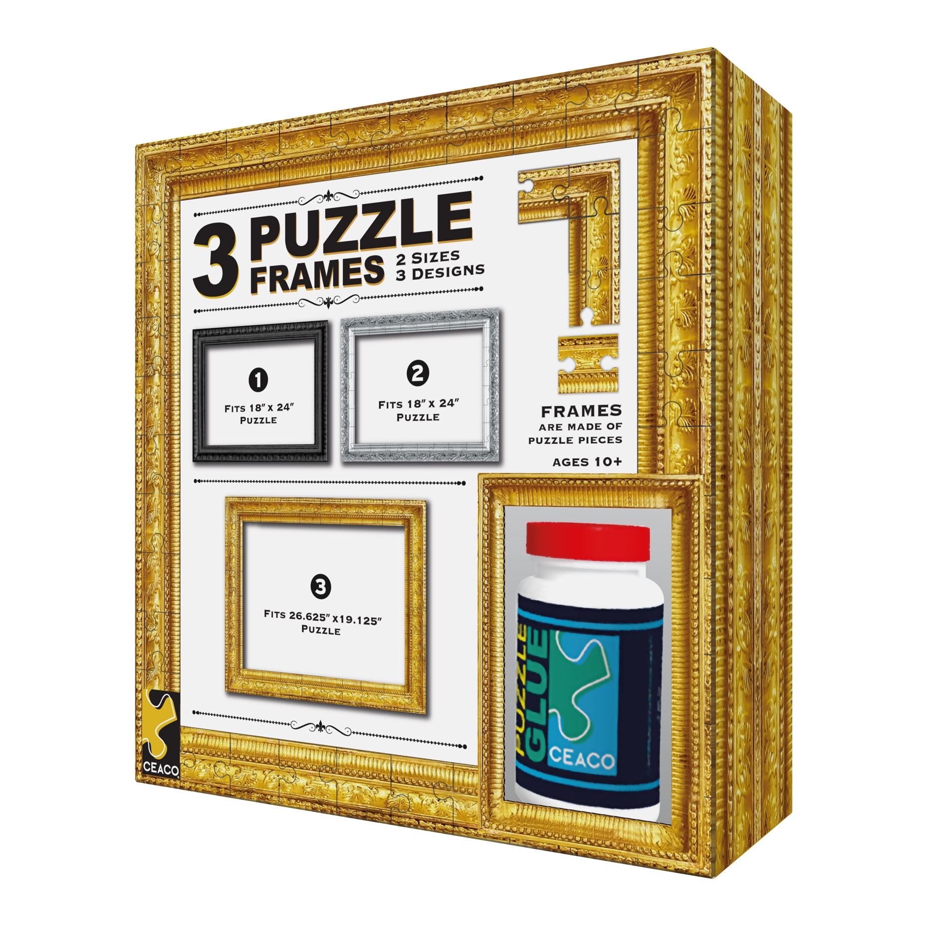 Puzzle Frame 3 Pack Preserve Your Next Masterpiece With Picture 