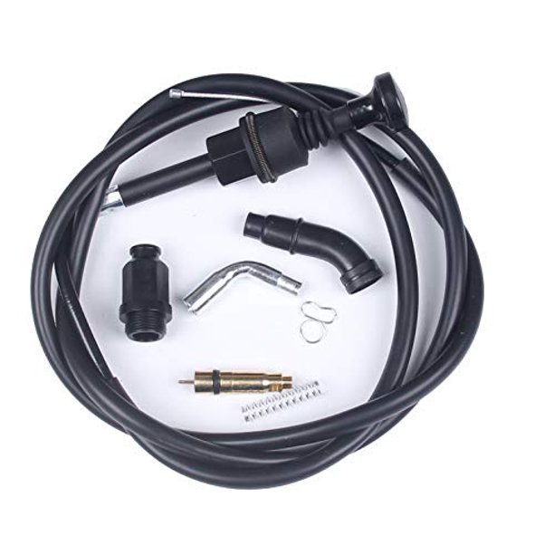 BHMotor New Carburetor Plunger Choke Starter Valve Choke Cable Kit For