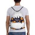 thumbnail image 2 of Drawstring Backpack - Halloween Happy J k Splash Proof Small Drawstring Gym Bag for Women Men, Cinch Sports String Bag Backpack for Travel Swimming Beach, 2 of 8