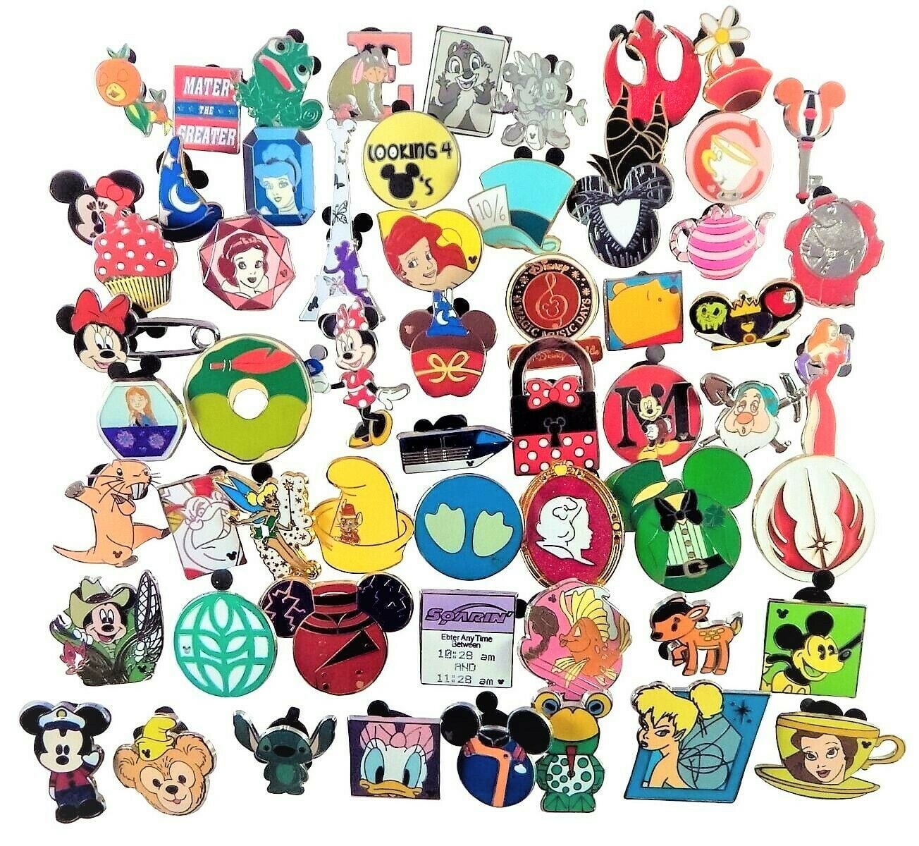 Disney Trading Pins-Lot of 25-No Duplicates-LE-HM-Rack-Cast by Alex New 