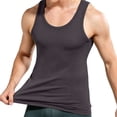 thumbnail image 5 of BRANROY Men's Casual Solid Tank Top - Everyday Sleeveless Tee, Mens Tank Top, Mens Sleeveless Tee Shirts, Sleeveless Shirts for Men Summer Home Lounging,Gray,L, 5 of 6