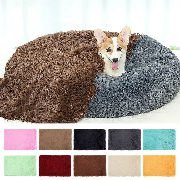 Winter Warm Cover Carpet Dog Mat, Waterproof Dog Blanket, Non-Slip Surface, Soft Texture, Modern Design, Large Dog, Living Room Decor, Pet Bed Cover TOPLIU