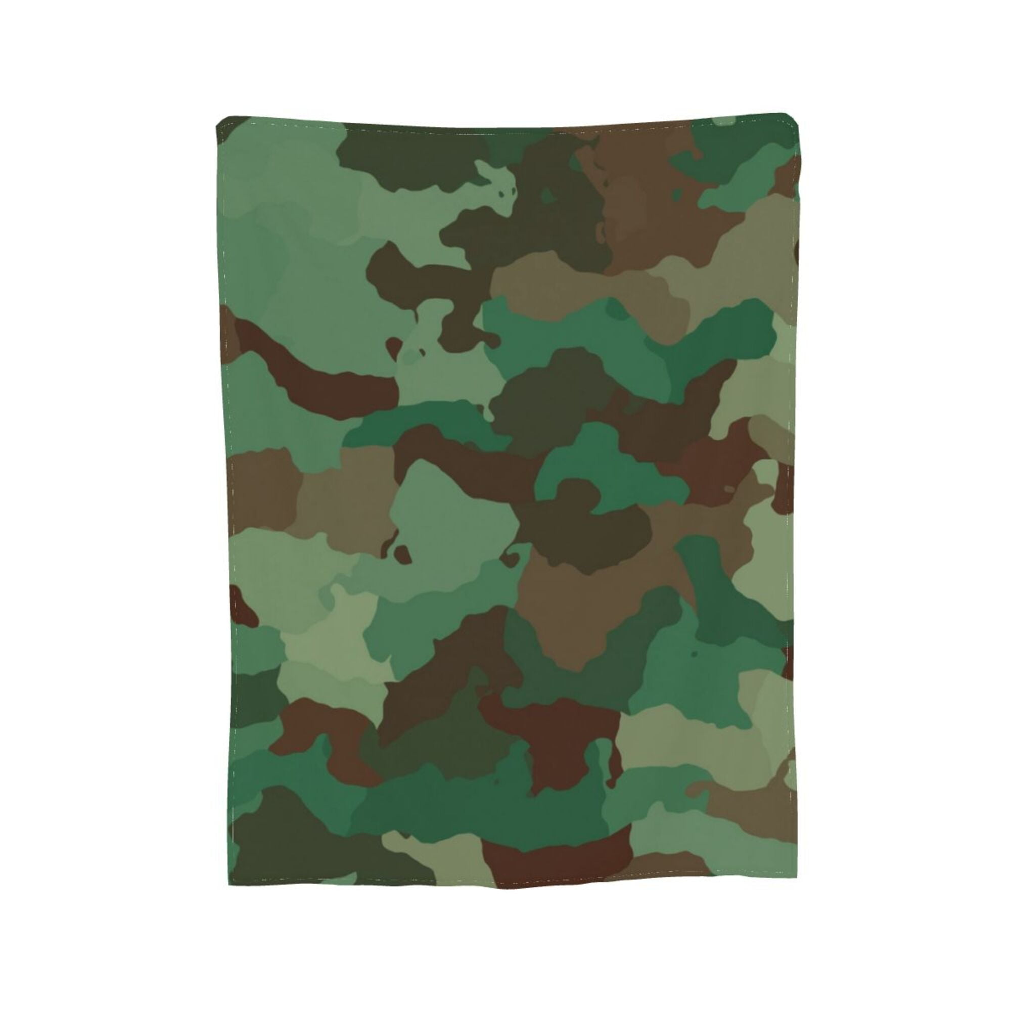 Super Soft AntiPilling Flannel Bed Blankets, Green Camouflage Cozy