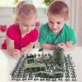 thumbnail image 2 of 26-27 100Pcs Military Soldier Model Toy Set, Plastic Military Toy Soldiers Men Figures Military Toy Action Figures Army Educational Toy For, 2 of 5