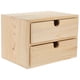 thumbnail image 3 of Caja de madera con cajones, organizador de escritorio de madera, organizador de joyas, caja organizadora de almacenamiento de mesa, 3 of 8