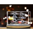 thumbnail image 3 of Knots of the Sea | Marine Set of nautrical rope knot 3D Engraved Crystal, 3 of 6