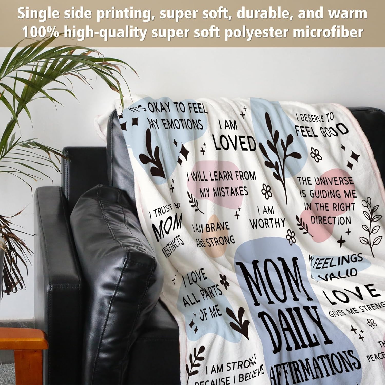 New Mom Gifts for Women Blanket, Postpartum Gender Reveal Mothers Day Birthday Gifts for Girl, Boy Mom