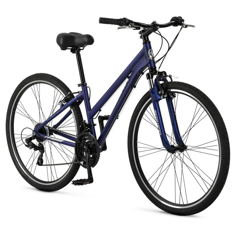 Schwinn Network 1.5 Hybrid Bike 700c Wheels 21 Speeds Matte Navy Walmart