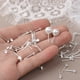 thumbnail image 5 of Sonducket Diseño Simple plata pendiente Pin reemplazo niñas pendientes Stud Polo joyería aguja DIY artesanía hallazgos hechos a mano Ropa, zapatos y accesorios Miscelánea 8 mm, 5 of 6
