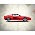 thumbnail image 3 of Rogan, Mark 18x15 Black Modern Framed Museum Art Print Titled - Ferrari Testarossa 1996, 3 of 5