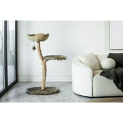 Wooden Cat Tree Tower, Modern Single Branch Cat Condo, Wood Cat Tree, Cat Climbing, Furniture for Cat, Cat Lover Gift, Cat Furniture,Cat Gift by MAU LIFESTYLE (Brown)