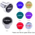 thumbnail image 2 of GG Grand General 96251 Chrome Aluminum Cigarette Lighter Knob w/Blue Lighter Sticker, 2 of 2