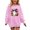 Pink, variant on dazeni Funny Ghost Pumpkin Pattern Sweatshirts for Kids Girls Oversized Crewneck Sweatshirt Loose Casual Long Sleeve Tunic Pullover Black 11-12 Years