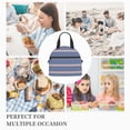 thumbnail image 3 of DouZhe Lunch Bags for Women and Men, Stars Stripes Red White Blue Prints Reusable Portable Insulated Cooler Waterproof Lunch Tote Bag for Travel Work Picnic, 3 of 7